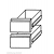 Schubladensatz 2x 1/2 GN 1/1 KTF Serie - KBS