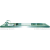 Schanktischabdeckung ,Wulstrand, 2 Becken links 1950 x 750 mm - KBS